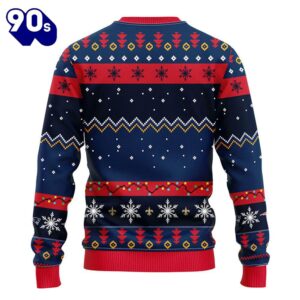 New England Patriots HoHoHo Mickey Christmas Ugly Sweater