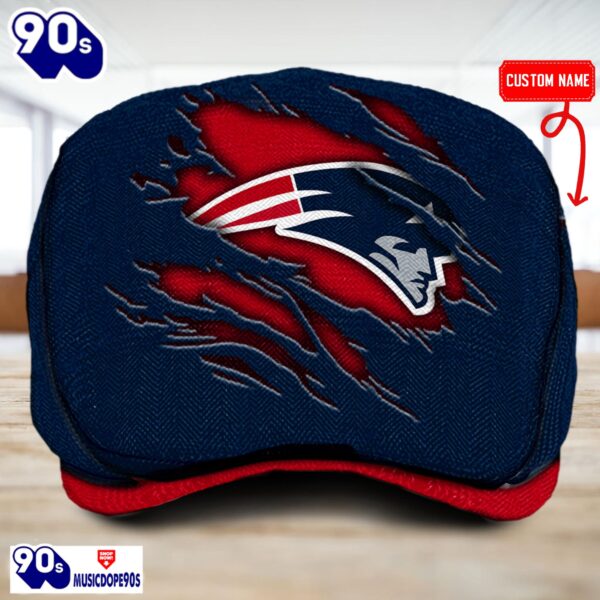 New England Patriots NFL Basic Design Personalized Jeff Cap