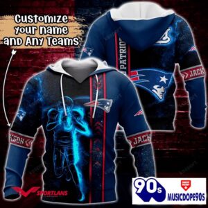 New England Patriots NFL Custom Name 3D Hoodie Teams Shirt For Fans