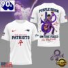 New England Patriots NFL Prince Purple Reign Football All Over Print T-Shirt