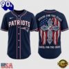 New England Patriots NFL Stand For The Flag Kneel For The Cross Baseball Jersey Shirt , Trending NFL Jersey