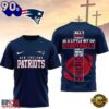 New England Patriots NFL Whole Lot of Football Christian Cross 3D Shirt, NFL Trending Shirt