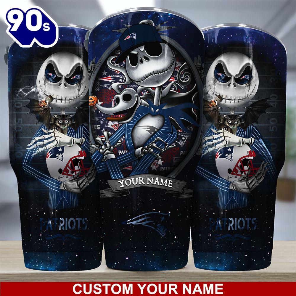 New England Patriots NFL-Custom Tumbler Jack The Nightmare Before Christmas New England Patriots NFL-Custom Tumbler Jack The Nightmare Before Christmas