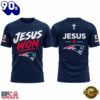 New England Patriots x Jesus Won 2026 Special New T Shirt, Sport Trend 3D Shirt