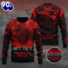 New England Patriots x Stranger Things Ugly Sweater Gift Xmas