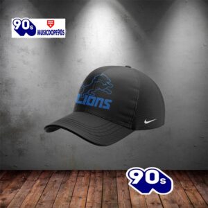 New Era Black Detroit Lions Momentum Cap
