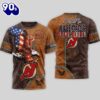 New Jersey Devils USA 250th Anniversary 3D T-Shirt