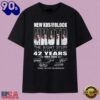 New Kids On The Block 42 Years Las Vegas Residency Signatures T Shirt, Trending Music 2D Tee