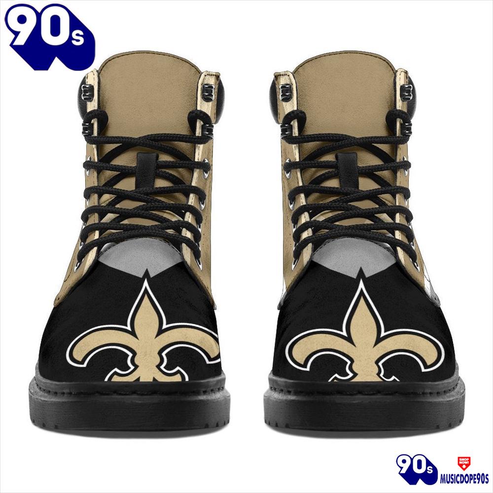 New Orleans Saints All Season Boots Casual Shoes Vegan Leather Custom Boot Shoes New Orleans Saints All Season Boots Casual Shoes Vegan Leather Custom Boot Shoes