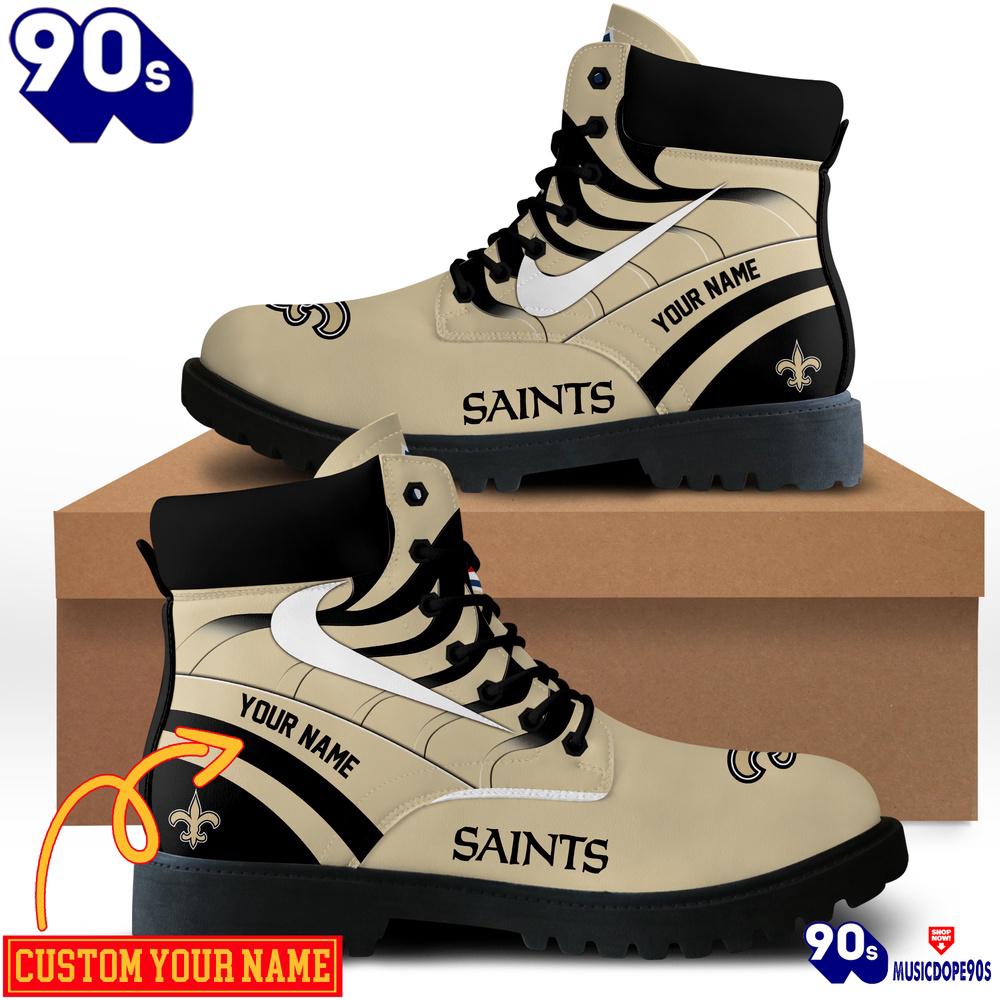 New Orleans Saints Custom Boots Shoes Idea Gift For Fan New Orleans Saints Custom Boots Shoes Idea Gift For Fan