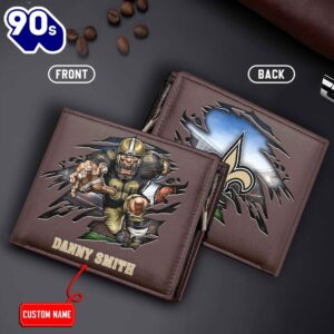 New Orleans Saints Men’s Leather…