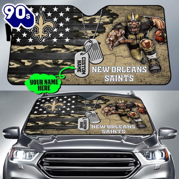 New Orleans Saints NFL Car Sun Shade For Fans