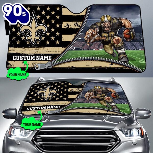 New Orleans Saints NFL Car Sun Shade
