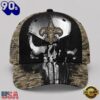 New Orleans Saints NFL Halloween Military Skull Camo Classic Cap, Football Classic Cap