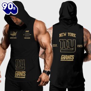 New York Giants Men Workout Hooded Tank Top