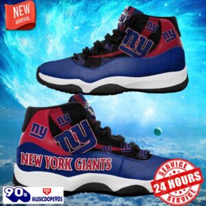 New York Giants NFL Air Jordan 11 Sneakers Shoes Gift For Fans