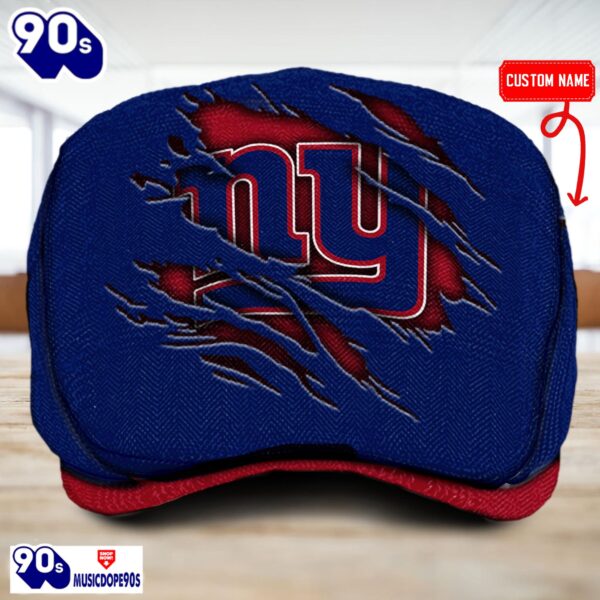 New York Giants NFL Basic Design Personalized Jeff Cap
