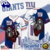 New York Giants NFL Game Day Grateful Dead Baseball Jersey Shirt, Trending NFL Jersey
