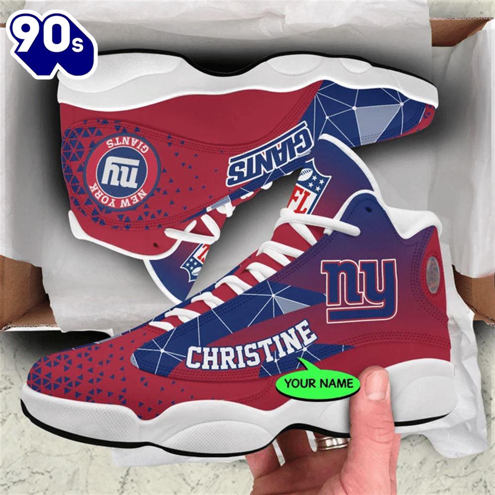 New York Giants NFL Personalized Jordan 13 Shoes New York Giants NFL Personalized Jordan 13 Shoes