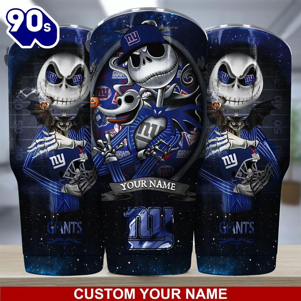 New York Giants NFL-Custom Tumbler Jack The Nightmare Before Christmas New York Giants NFL-Custom Tumbler Jack The Nightmare Before Christmas