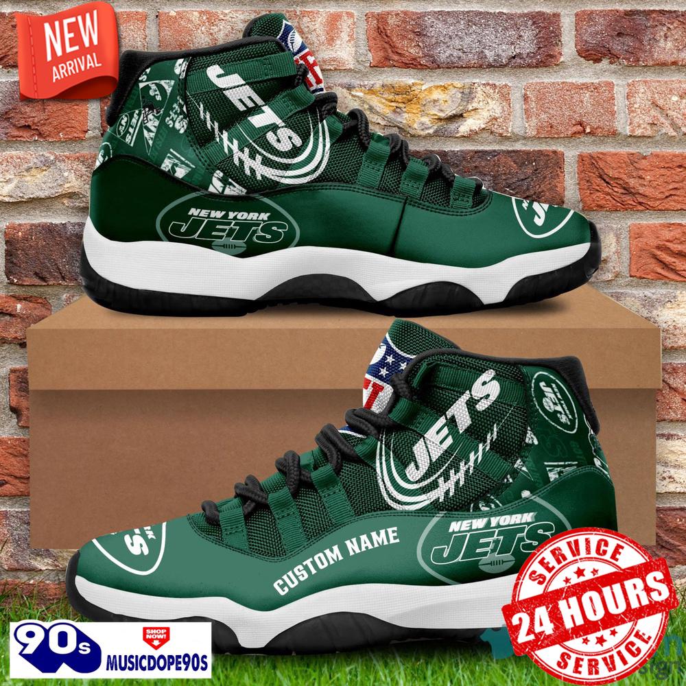 New York Jets Custom Name NFL Air Jordan 11 Shoes Men And Women Sneakers New York Jets Custom Name NFL Air Jordan 11 Shoes Men And Women Sneakers