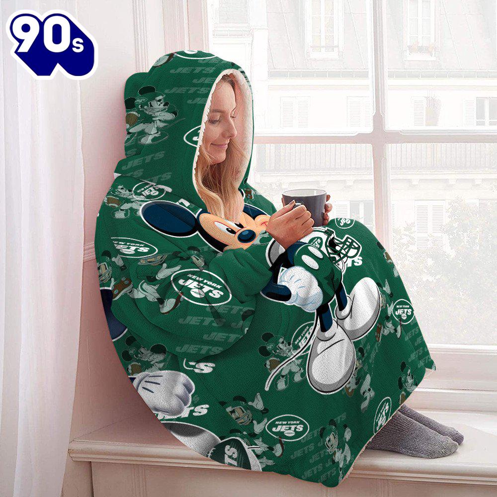 New York Jets Mickey Mouse Huggle Hoodie Gift For Christmas New York Jets Mickey Mouse Huggle Hoodie Gift For Christmas