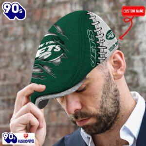 New York Jets NFL Basic Design Personalized Jeff Cap