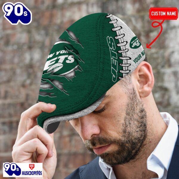 New York Jets NFL Basic Design Personalized Jeff Cap