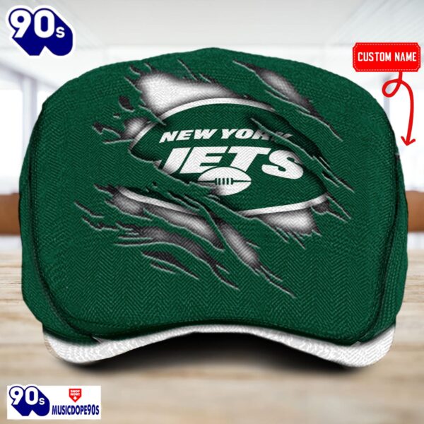 New York Jets NFL Basic Design Personalized Jeff Cap