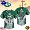 New York Jets NFL Blessed Beyond The Score Baseball Jersey, Trending NFL Jersey