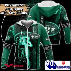 New York Jets NFL Custom Name 3D Hoodie Teams Shirt For Fans