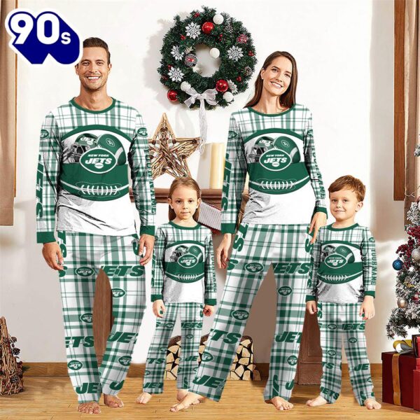 NFL Family Pajama Set,  New York Jets NFL Custom Your Name Football Team Pajamas