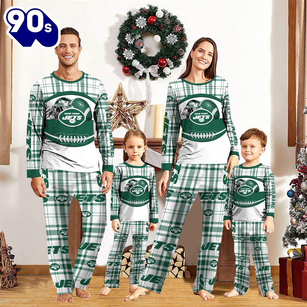 NFL Family Pajama Set, New York Jets NFL Custom Your Name Football Team Pajamas NFL Family Pajama Set, New York Jets NFL Custom Your Name Football Team Pajamas