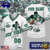 New York Jets NFL Mickey Quarterback Football Jersey, NFL Football Jersey