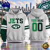 New York Jets NFL Two Tone Colorblock Varsity Hoodie, NFL Trending Shirt