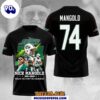 New York Jets x Nick Mangold THANK YOU FOR THE MEMORIES 1984-2025 Black 3D T-Shirt