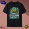 New York Liberty I Hate Everybody Except Liberty Grinch Christmas T Shirt, Viral 2D Graphic Tee