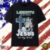 New York Liberty In My Veins Jesus In My Heart Signature 2026 T Shirt , Viral 2D Graphic Tee