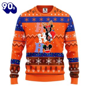 New York Mets Hohoho Mickey Christmas Ugly Sweater