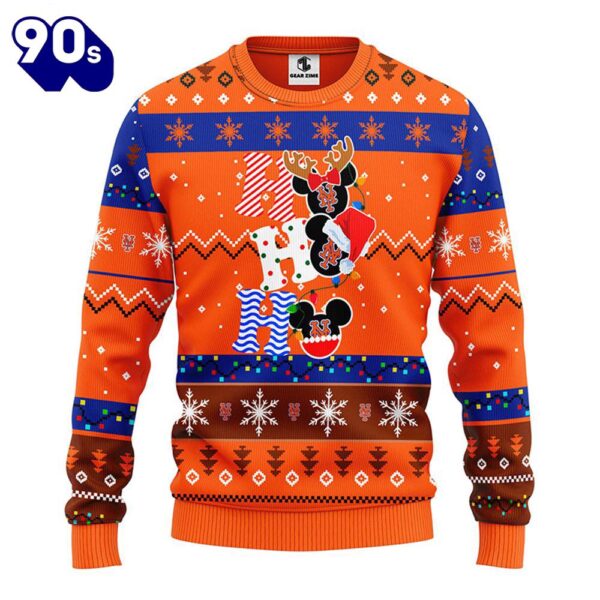 New York Mets Hohoho Mickey Christmas Ugly Sweater  Gift Christmas