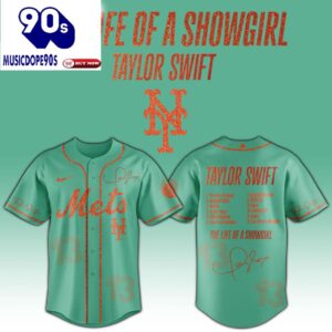 New York Mets Taylor Swift 2025 The Life Of A Showgirl 12th Album Baseball Jersey