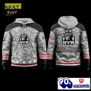 New York Rangers 2024 Military Appreciation Hoodie, Jogger, Cap