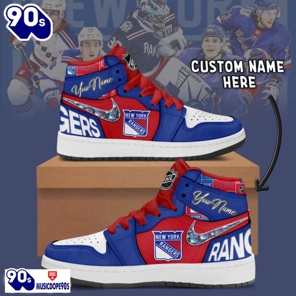 New York Rangers Air Jordan 1 Shoes New York Rangers Air Jordan 1 Shoes