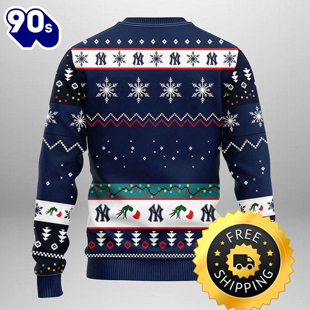 New York Yankees Grinch Ugly Christmas Sweater, New York Yankees Ugly Sweater, MLB Christmas Sweater New York Yankees Grinch Ugly Christmas Sweater, New York Yankees Ugly Sweater, MLB Christmas Sweater