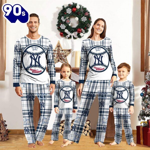 NCAA Family Pajama Sets  New York Yankees Pajamas Personalized Your Name