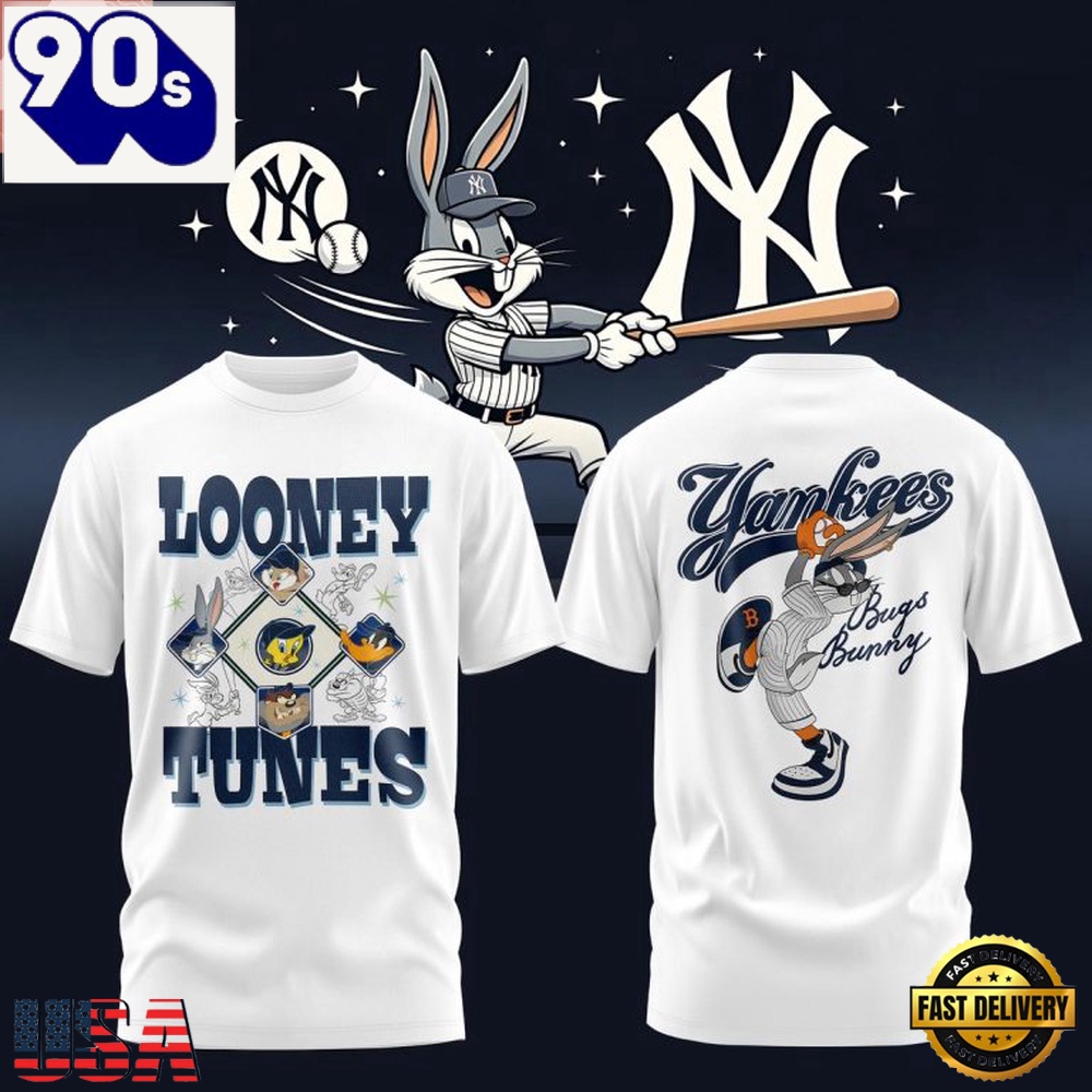 New York Yankees x Bugs Bunny Looney Tunes 2026 T-Shirt New York Yankees x Bugs Bunny Looney Tunes 2026 T-Shirt