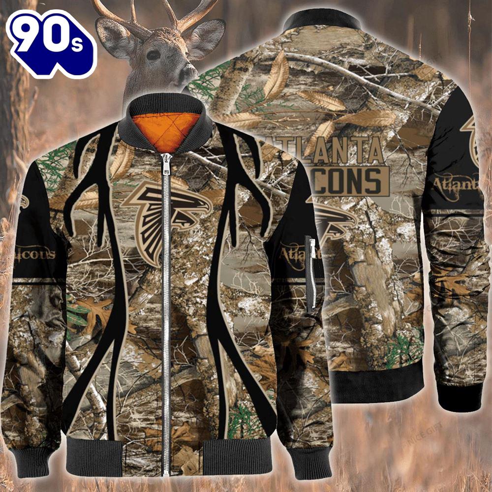 Nfl Atlanta Falcons Hunting Bomber Jacket Nfl Atlanta Falcons Hunting Bomber Jacket