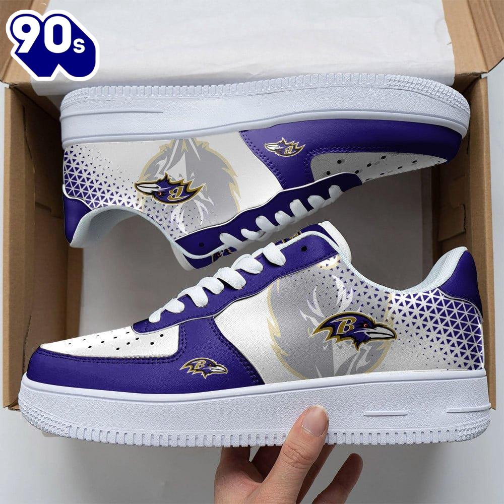 NFL Baltimore Ravens Air Force 1 Shoes For Fans NFL Baltimore Ravens Air Force 1 Shoes For Fans