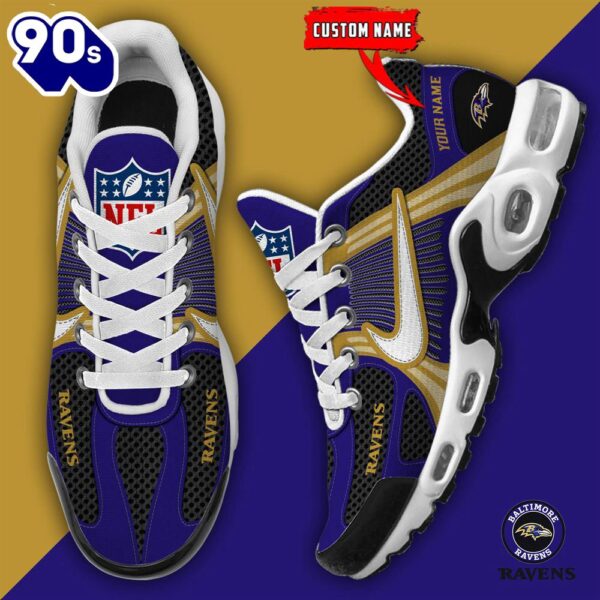 NFL Baltimore Ravens Football Team Custom Max Plus Shoes