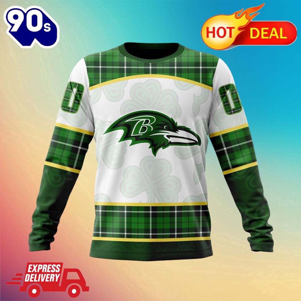 NFL Baltimore Ravens Special Design For St. Patrick Day All Over Print Shirts NFL Baltimore Ravens Special Design For St. Patrick Day All Over Print Shirts